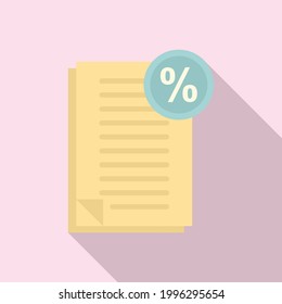 Bonus documents icon. Flat illustration of Bonus documents vector icon for web design