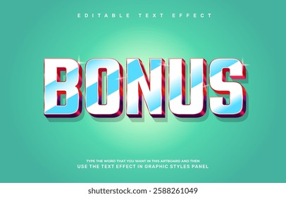 Bonus editable text effect template
