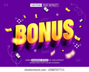 bonus editable text, font effect, 3d text for title