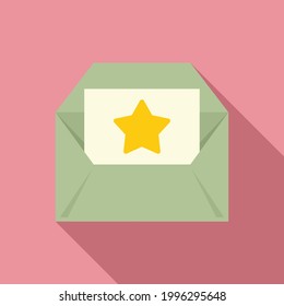 Bonus envelope icon. Flat illustration of Bonus envelope vector icon for web design