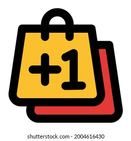 Bonus filled line icon from the online shop icon set section, suitable for online products buying and selling business