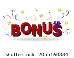 Bonus with gift bow on white background. May be used for Loyalty program, e-commerce discount service concept, bonus, cash back. Vector illustration EPS 10