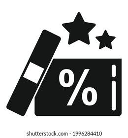 Bonus gift box icon. Simple illustration of Bonus gift box vector icon for web design isolated on white background