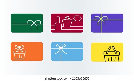 Bonusgeschenkkarten-Treueprogramm, linearer Grafik-Kollektion, Hintergrund