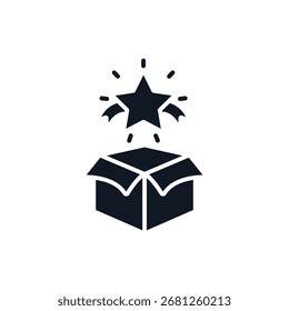 Iconos de regalo de bonificación. Iconos simples del vector con el fondo. Diseño de estilo plano