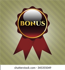 Bonus gold badge or emblem