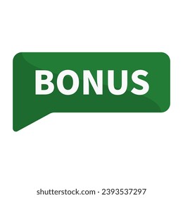 Bonus In Green Rectangle Shape For Sale Promotion Business Marketing
