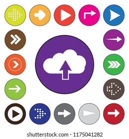 Bonus icon with arrows.  Cloud and arrow icon. Icon for web