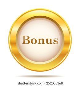 Bonus icon. Internet button on white background. EPS10 vector. 