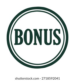 Vector del sello del logotipo del icono del bono en el fondo blanco
Icono de sello de Vector