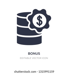 bonus icon on white background. Simple element illustration from Gaming concept. bonus icon symbol design.