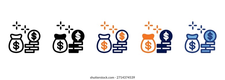 Conjunto de iconos de bonificación con múltiples estilos Ilustración vectorial
