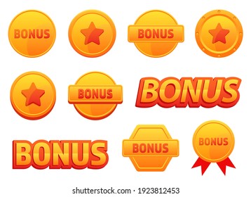 Bonus icon set vector design illustration isolated on white background