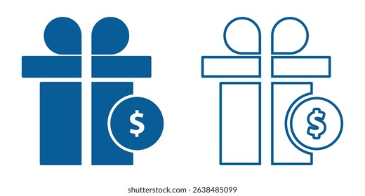 bonus icon set. Vector solid icons collection. Solid and line icon style. eps file. transparent background icon.