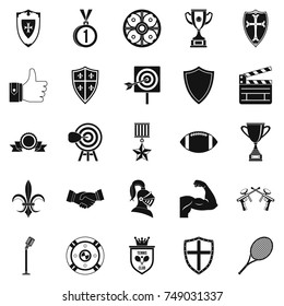 Bonus icons set. Simple set of 25 bonus vector icons for web isolated on white background