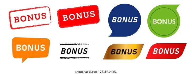 bonus label stamp sticker sign gift earning finance business reward income prize