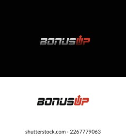 Logotipo Bonus Up Vector Rojo Negro 