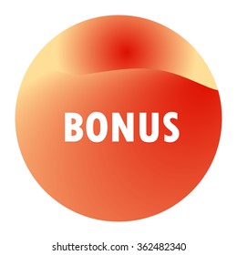 BONUS : modern fruit imitation glossy colored icon, label, push button, new gel like style collection, isolated on white background, fully editable vector illustration EPS 10
