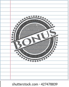 Bonus with pencil strokes