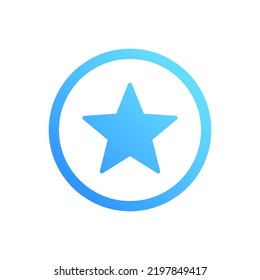 Bonus Point Star Color Vector Icon