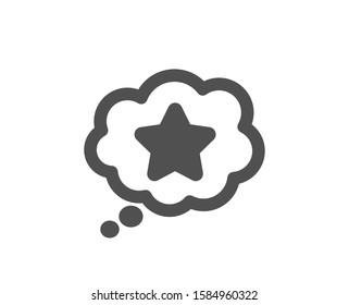 Bonus points. Loyalty star icon. Discount program symbol. Classic flat style. Simple loyalty star icon. Vector