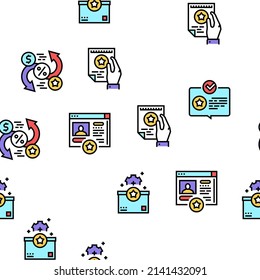 Bonus bei Verkäufen mit Vektorgrafik, nahtloses Muster und Illustration