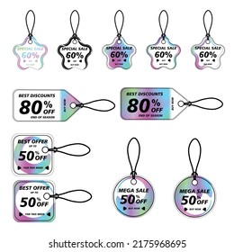 Bonus Price tags sticker. Price labels with various shapes. Sticker shapes for design mockups. Price tags stickers for preview tags, labels, price tags, coupons and discount