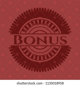 Bonus red emblem. Vintage.