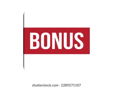 ilustración de banner de vector rojo extra aislado en fondo blanco