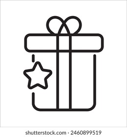 Bonus, reward, loyalty, benefit and prize related pixel perfect outline icons set vector illustration.