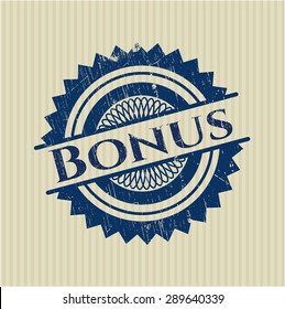 Bonus rubber grunge stamp