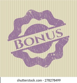 Bonus rubber stamp