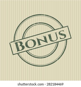Bonus rubber stamp