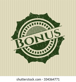 Bonus rubber stamp with grunge texture