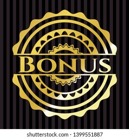 Bonus shiny emblem. Vector Illustration. Detailed.
