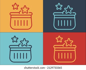 Bonus Shop Basket Logo Template, Simple Flat Icon of basket,bonus,buy