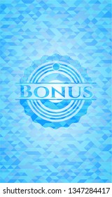 Bonus sky blue mosaic emblem