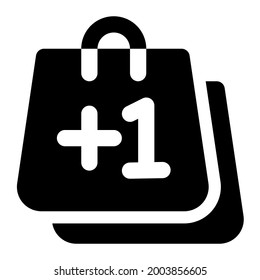 Icono de Bono sólido de la sección del juego de iconos de tienda en línea, adecuado para la compra y venta de productos en línea