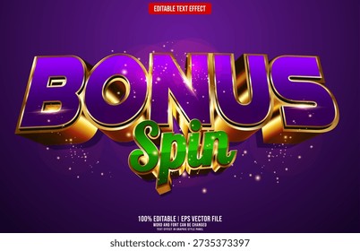 Efecto texto editable Bonus