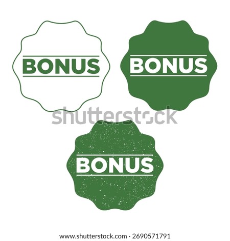 Bonus Stamp Vector – Reward, Gift, and Incentive Label Icon