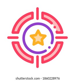 Bonus Target Sign Icon Vector. Outline Bonus Target Sign. Isolated Contour Symbol Illustration