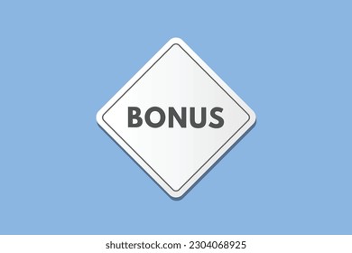 Bonus text Button. Bonus Sign Icon Label Sticker Web Buttons