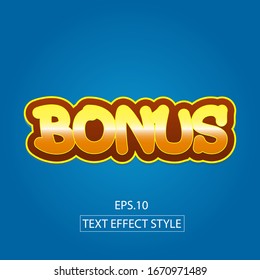 Bonus Text Effect Illustration Design