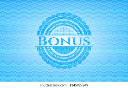 Bonus water wave representation badge.