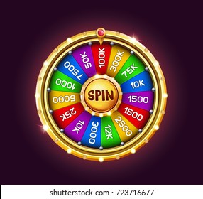 Bonus wheel of luck. Vector illustration