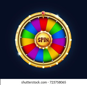 Bonus wheel of luck. Vector illustration