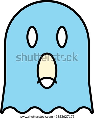 boo apparition death evil ghost Outline