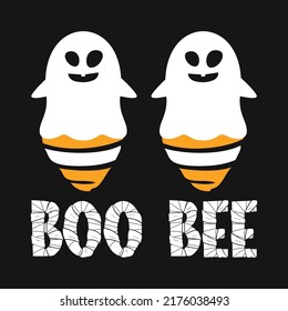 Boo Bee Halloween Vector T-shirt