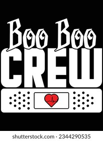 Boo boo crew EPS file for cutting machine. You can edit and print this vector art with EPS editor. svg