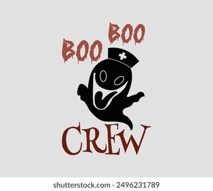 Boo Boo Crew, Halloween, Ghost, Spooky Season, witch, Halloween Funny, t shirt